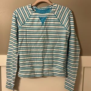 Lululemon Women’s Stripe Athletic Shirt Long Sleeve Stretch  8